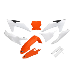 Set de plastic UFO KTM SX/SX-F 23-24 OEM Alb Set de plastic UFO KTM SX/SX-F 23-24 OEM Alb