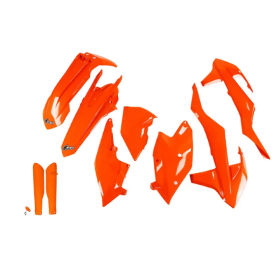 Set de plastic UFO KTM EXC/EXC-F 17-19 Portocalie Fluo
