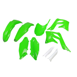Set de plastic UFO Kawasaki KX450F 13-15 Verde Set de plastic UFO Kawasaki KX450F 13-15 Verde