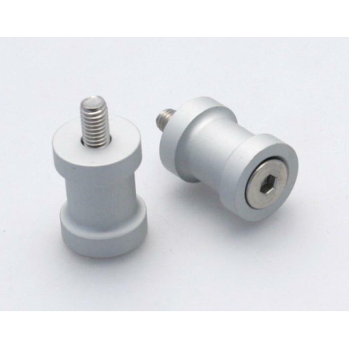 Adaptori pentru suport R&G RACING Stand Bobbins M10 SILVER KAWASAKI