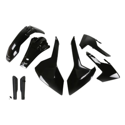 Set de plastic UFO Husqvarna TE/FE/TX 17-19 Negru