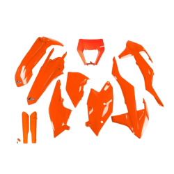 Set de plastic UFO KTM EXC/EXC-F 17-19 Portocaliu Fluo