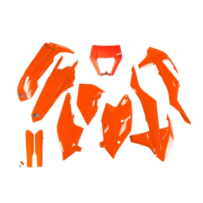 Set de plastic UFO KTM EXC/EXC-F 17-19 Portocaliu Fluo