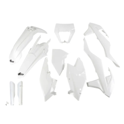 Set de plastic UFO KTM EXC/EXC-F 17-19 Alb Set de plastic UFO KTM EXC/EXC-F 17-19 Alb