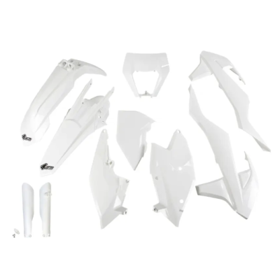 Set de plastic UFO KTM EXC/EXC-F 17-19 Alb