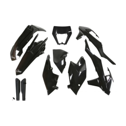 Set de plastice UFO KTM EXC/EXC-F 17-19 Negru Set de plastice UFO KTM EXC/EXC-F 17-19 Negru