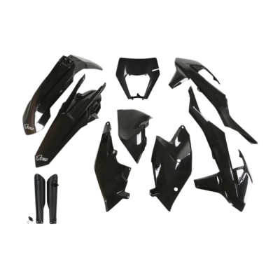 Set de plastice UFO KTM EXC/EXC-F 17-19 Negru