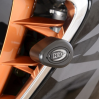 Capace de protecție R&G RACING Aero - Negru Suzuki Hayabusa