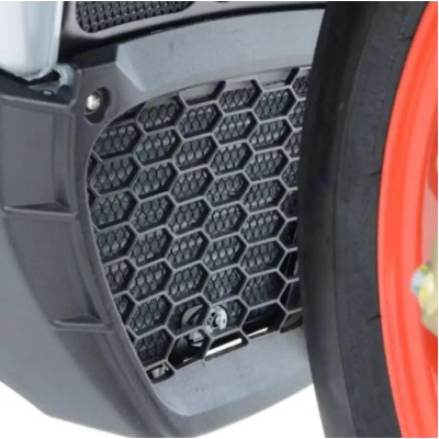 Protecție pentru radiatorul de ulei R&G Racing Oil Cooler Guard BLACK Aprilia RSV4 / Tuono V4