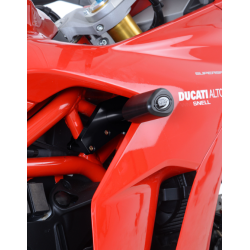 Capace de protecție R&G RACING Aero Crash Protectors Black Non Drill Kit Ducati Supersport