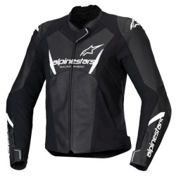 Jachetă de piele pentru femei ALPINESTARS Faster v3 Black/White