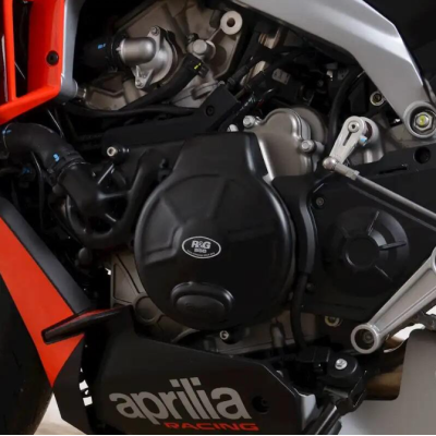 Protecție pentru motor R&G RACING Race Series Left Crankcase Protection Cover - Negru Aprilia RS660/Tuono660/Tuareg660