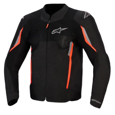 Jachetă textilă ALPINESTARS AST AIR V3 BLACK/GRAY/RED FLUO