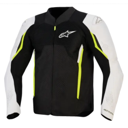 Jachetă textilă ALPINESTARS AST AIR V3 BLACK/SILVER/YELLOW FLUO
