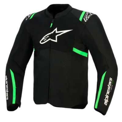 Jachetă moto din textil ALPINESTARS T-SPS AIR V2 BLACK/FLUO GREEN