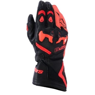 Mănuși din piele ALPINESTARS SP-9 BLACK/RED FLUO