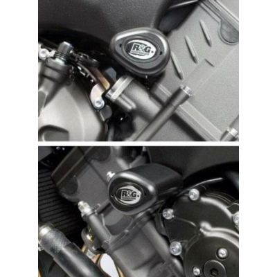 Capace de protecție R&G RACING Aero Crash Protectors Black Yamaha FZ1 / FZ8