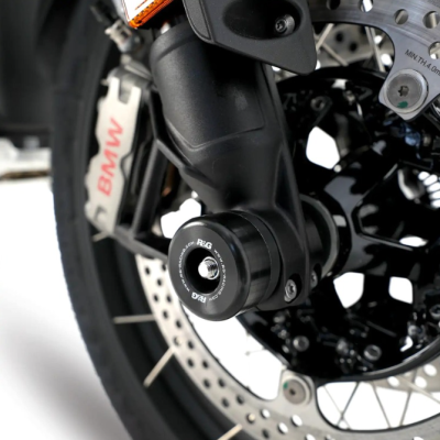 Capace de protecție R&G RACING pentru furci - Negru BMW R1300GS 24-26
