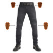 Jeans moto PANDO MOTO Karl Devil AAA+ Cordura® și Balistex® - SUPER LONG thumb