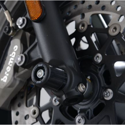 Capace de protecție R&G RACING pentru furci - Negru Triumph Speed Twin 1200