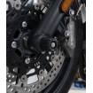 Capace de protecție R&G RACING pentru furci - Negru Triumph Speed Twin 1200 thumb