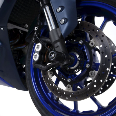 Capace de protecție R&G RACING pentru furci - Negru Yamaha R7