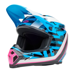 Cască motocross BELL MX-9 Mips - Breakdance Gloss Blue/Pink Cască motocross BELL MX-9 Mips - Breakdance Gloss Blue/Pink