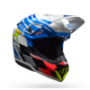 Casca de motocross BELL Moto 10 Spherical - Pro Circuit 25 Gloss Blue/White