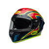 Casca moto BELL Race Star DLX Flex - Xenon Gloss Blue/Retina