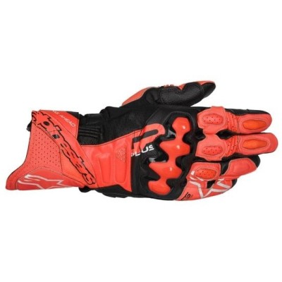 Mănuși din piele ALPINESTARS GP+ R V3 LTHR RED Fluo