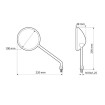 Oglinzi pentru motocicletă - Opal Chrome Oglinzi pentru motocicletă - Opal Chrome thumb