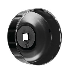 Cupa pentru desfăcerea filtrului de ulei Ø 76 mm cu 12 dinți