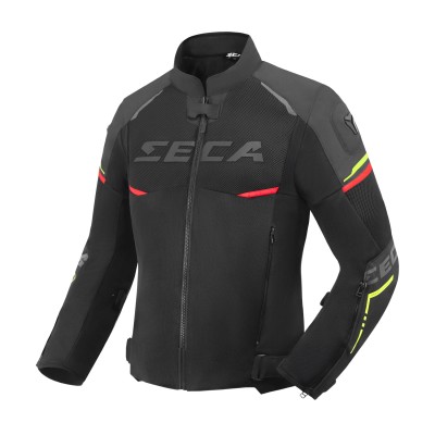 Jachetă textilă SECA AIRFLOW III BLACK/RED/FLUO Jachetă textilă SECA AIRFLOW III BLACK/RED/FLUO