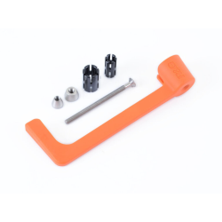Protecții pentru ghidon R&G RACING Moulded Lever Guard - Portocalie Aprilia RS660 20-24