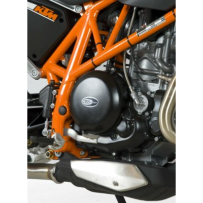 Protecție motor R&G RACING Capac de protecție pentru carter drept Negru KTM/Husqvarna 690/701