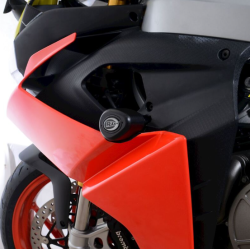 Capace de protecție R&G RACING Aero - Negru Aprilia RS660 20-26
