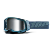 Ochelari de motocross 100% RACECRAFT 2 Battleship - Mirror Silver thumb
