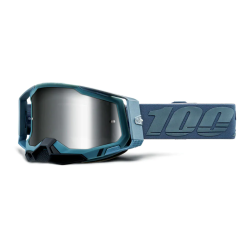 Ochelari de motocross 100% RACECRAFT 2 Battleship - Mirror Silver