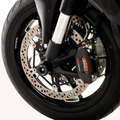 Capace de protecție pentru os R&G RACING Fork Protectors Black Ducati Diavel V4 23-26