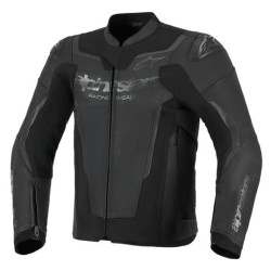 Jachetă din piele ALPINESTARS GP FORCE V2 BLACK/BLACK Jachetă din piele ALPINESTARS GP FORCE V2 BLACK/BLACK