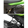 Kit de Plăci de Acoperire pentru Suporturi de Picior R&G RACING Negru Kawasaki ZX6R/RR