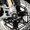 Capace de protecție R&G RACING pentru furcă neagră Aprilia Tuono 1100 V4 Factory 25-26 thumb