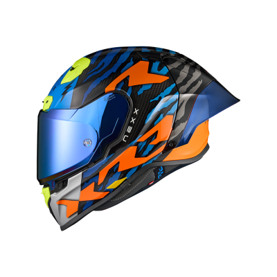 Cască NEXX X.R3R ZIGER ORANGE/BLUE