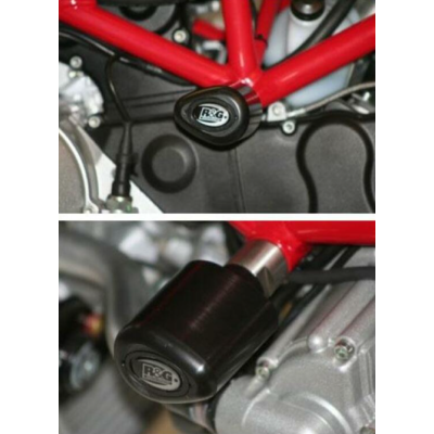 Capace de protecție R&G RACING Aero Crash Protectors Black Ducati Monster