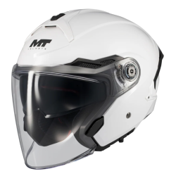Casca de scuter MT COSMO SV PURE A0 WHITE GLOSS