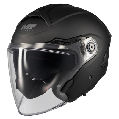 Cască de scuter MT COSMO SV PURE A1 BLACK MATT