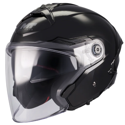 Cască de scuter MT COSMO SV PURE A1 BLACK GLOSS