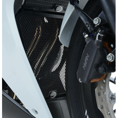 Protector pentru generația R&G RACING Aluminium Black Downpipe grille - Honda CBR500R 16-18
