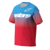 Tricou de ciclism ALPINESTARS SS A-DURA ASTARS 2.0 ROȘU/ALBASTRU STRĂLUCITOR