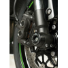 Capace de protecție R&G RACING pentru furci negre Kawasaki ZX10R 08-15
